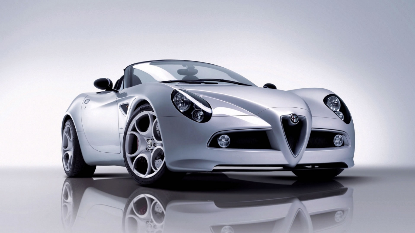 Beautiful Sport Coupe Alfa Romeo for 1366 x 768 HDTV resolution