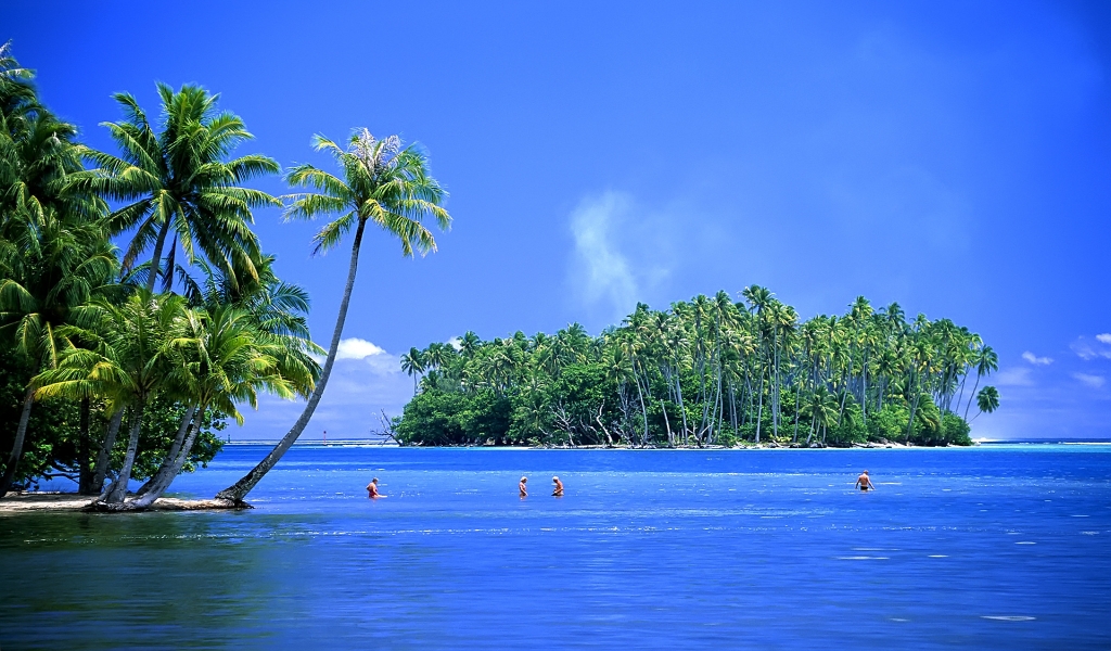 Beautiful Tropical Island for 1024 x 600 widescreen resolution