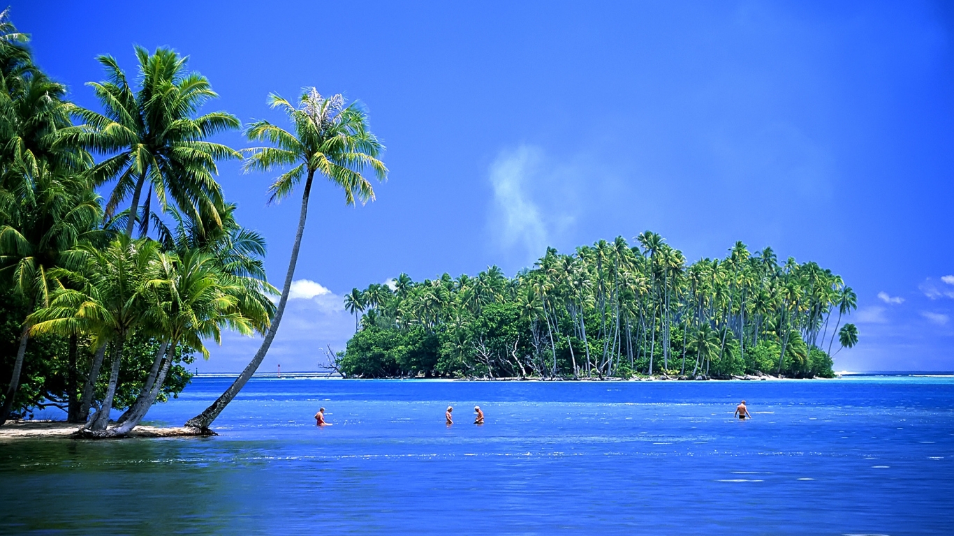 Beautiful Tropical Island for 1366 x 768 HDTV resolution