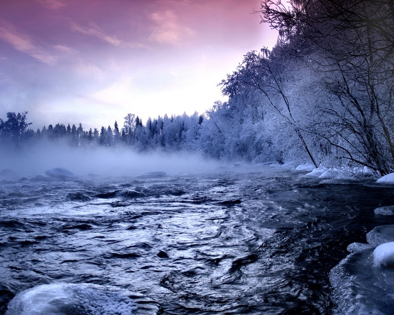 Beautiful Winter landscape for 1280 x 1024 resolution