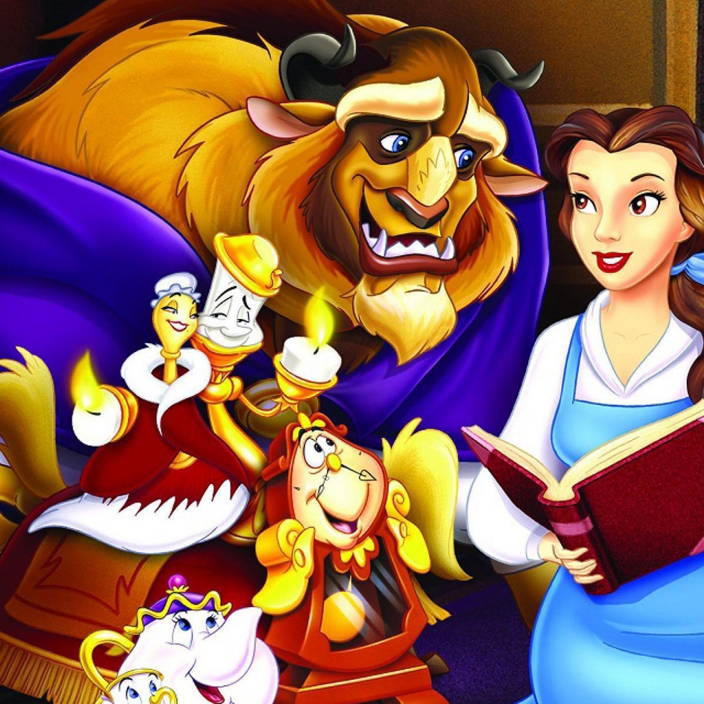 Beauty and the Beast for 1024 x 1024 iPad resolution