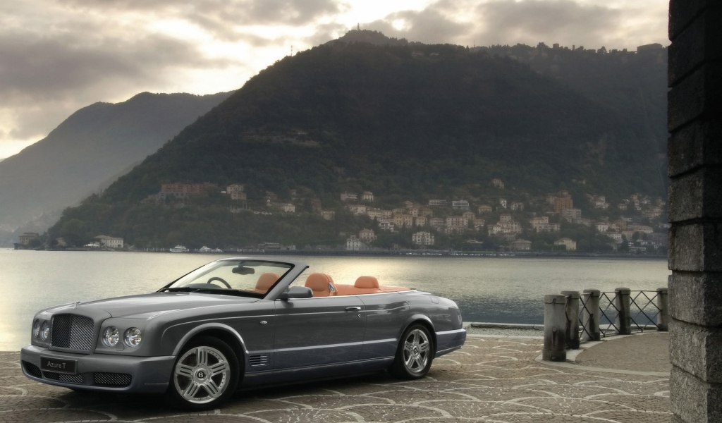 Bentley Azure T Venusian Grey 2009 for 1024 x 600 widescreen resolution