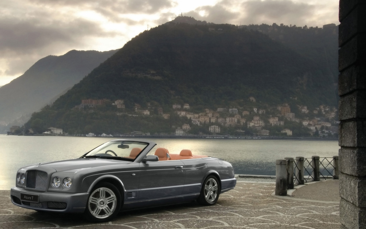 Bentley Azure T Venusian Grey 2009 for 1280 x 800 widescreen resolution