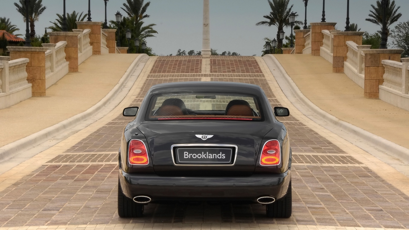 Bentley Brooklands Rear 2008 for 1366 x 768 HDTV resolution