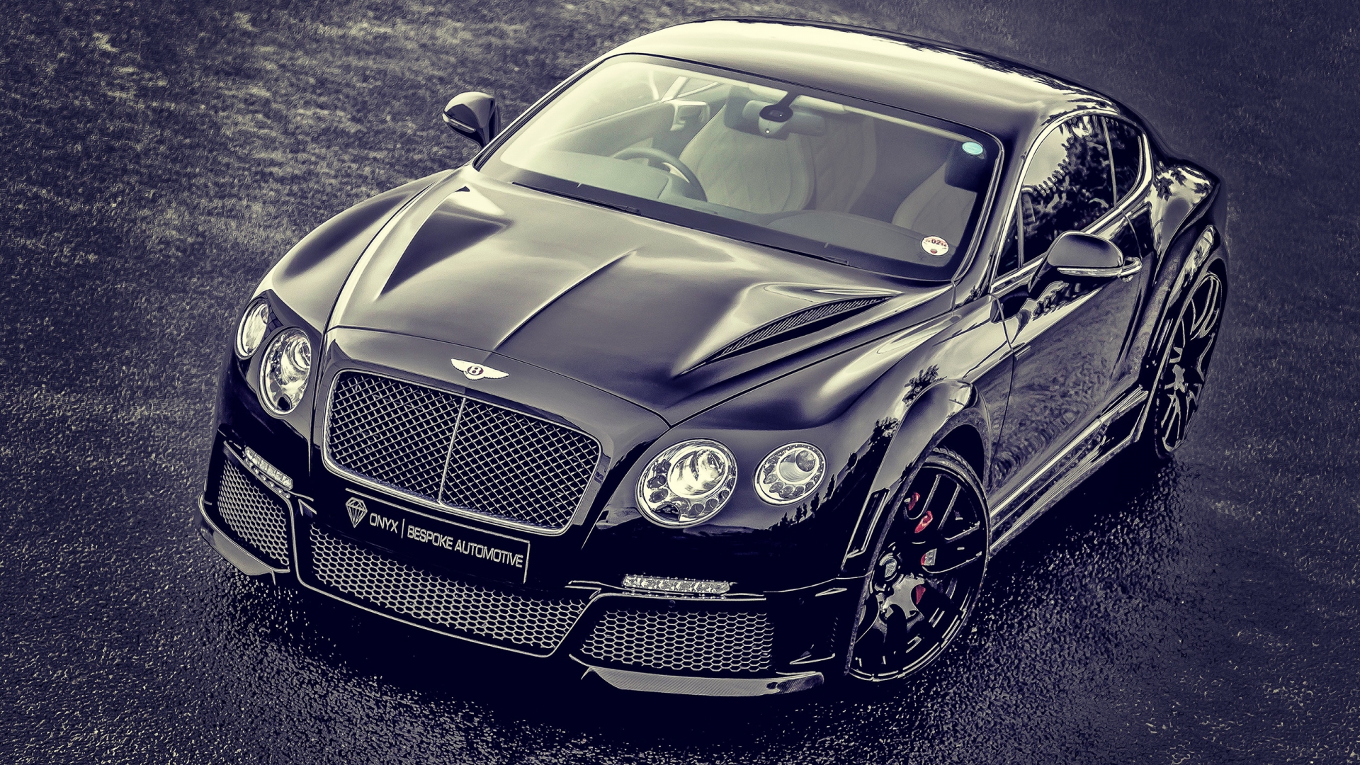 Bentley Continental Black Tuned for 1920 x 1080 HDTV 1080p resolution