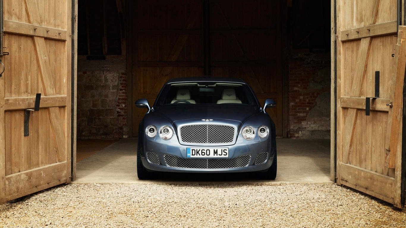 Bentley Continental Flying Spur Front for 1366 x 768 HDTV resolution