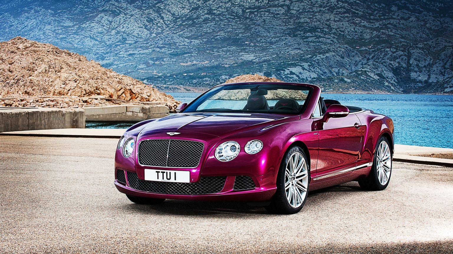 Bentley Continental GT Convertible 2013 for 1536 x 864 HDTV resolution