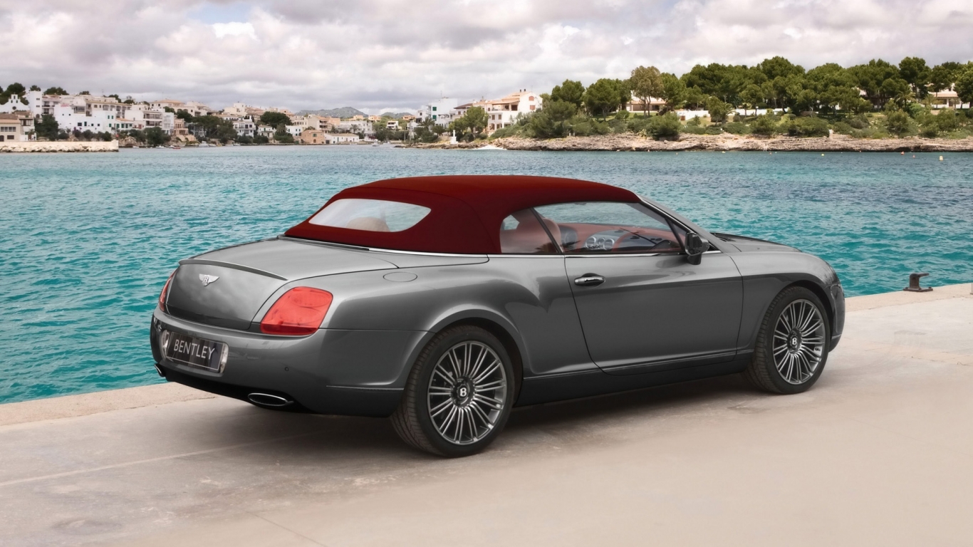 Bentley Continental GTC 2009 for 1366 x 768 HDTV resolution