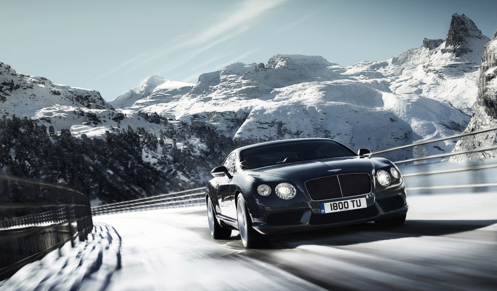 Bentley Continental V8 for 1024 x 600 widescreen resolution