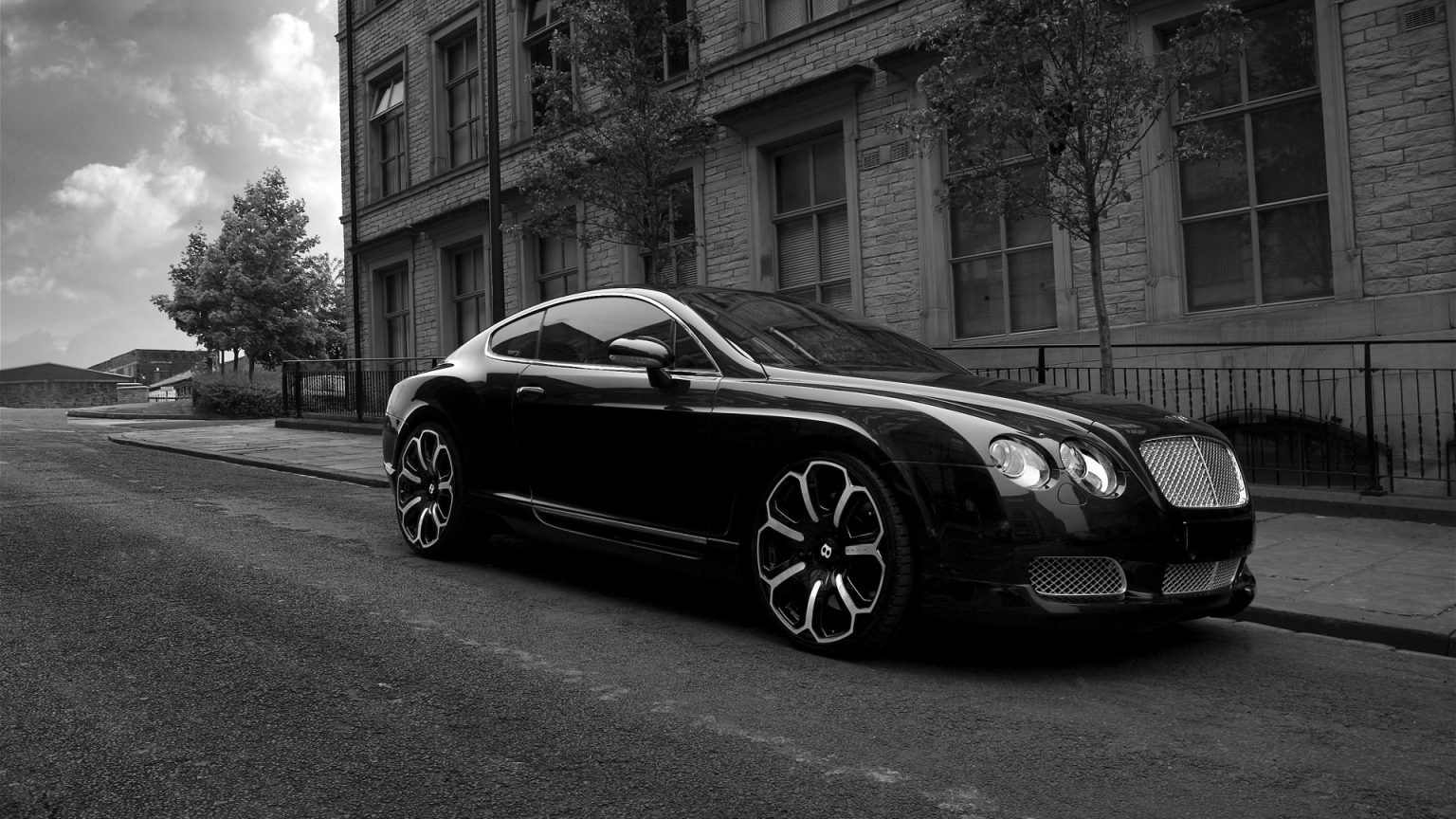 Bentley GTS Black Edition Project Kahn 2008 Side for 1536 x 864 HDTV resolution