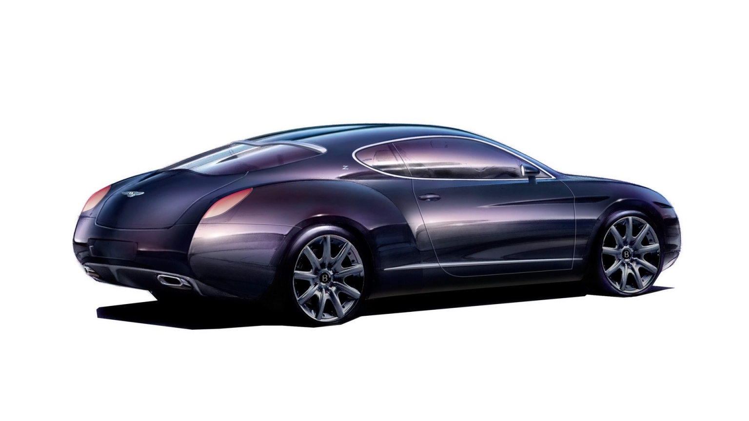 Bentley Zagato GTZ Sketch 2008 for 1536 x 864 HDTV resolution