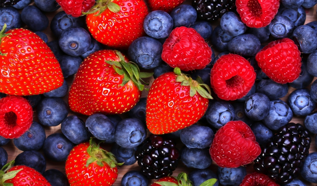 Berries for 1024 x 600 widescreen resolution