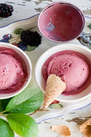Berries Ice Cream  for 320 x 480 iPhone resolution