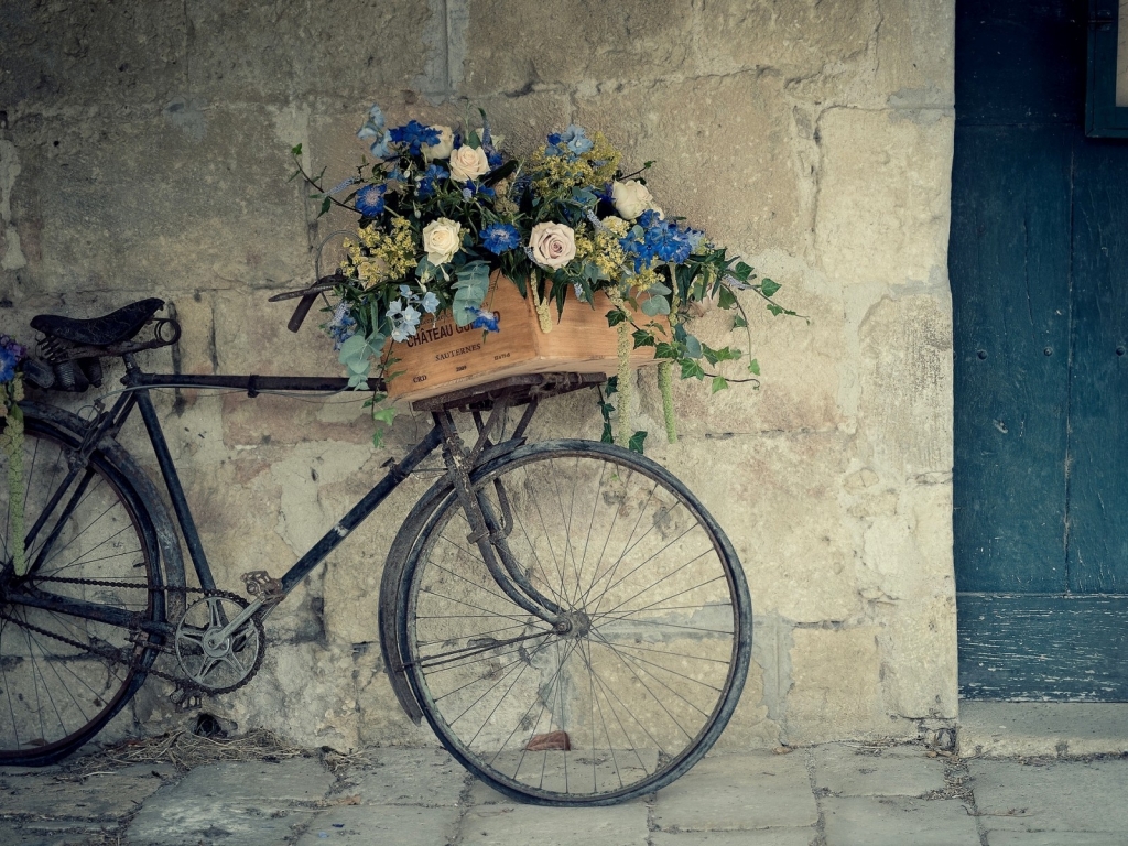 Bicycle Flower Support for 1024 x 768 resolution