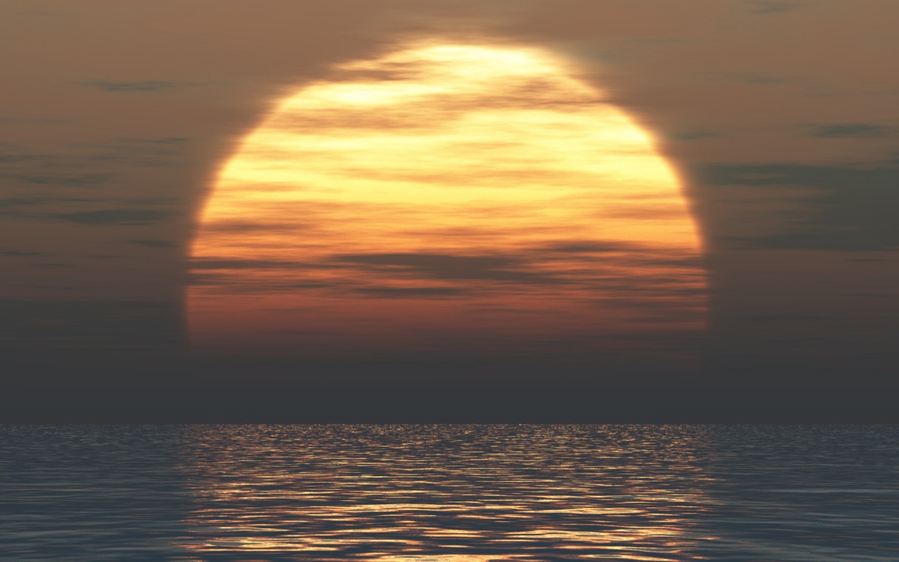 Big Sunset for 1280 x 800 widescreen resolution