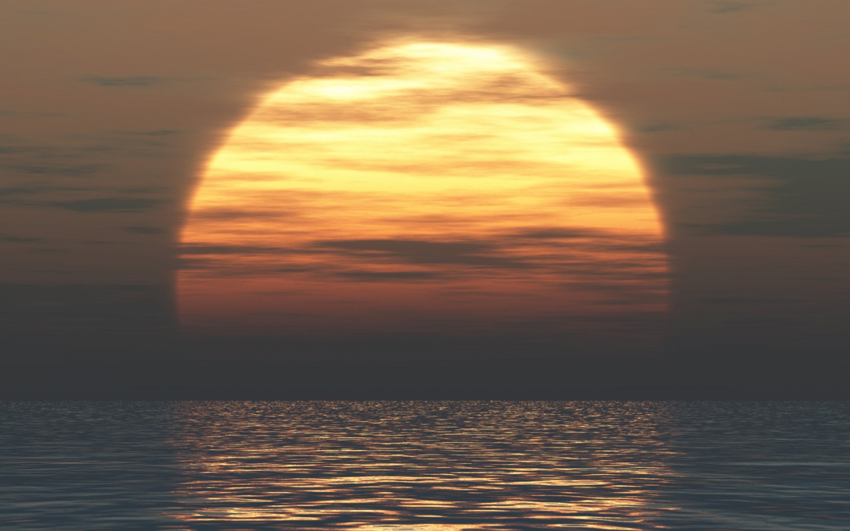 Big Sunset for 1680 x 1050 widescreen resolution