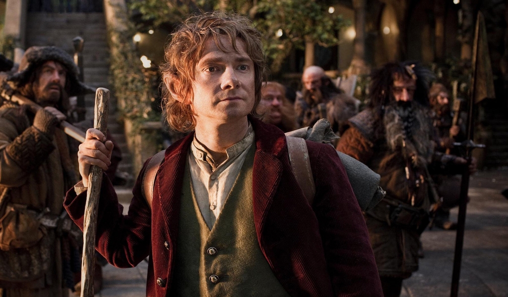 Bilbo Baggins from The Hobbit for 1024 x 600 widescreen resolution