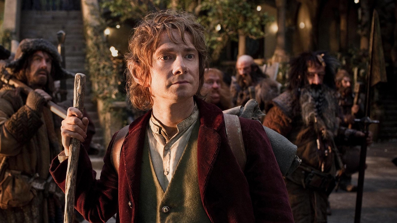 Bilbo Baggins from The Hobbit for 1366 x 768 HDTV resolution