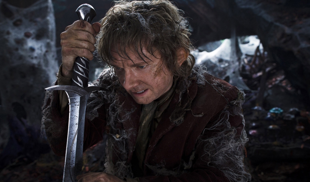 Bilbo Baggins The Hobbit Movie for 1024 x 600 widescreen resolution