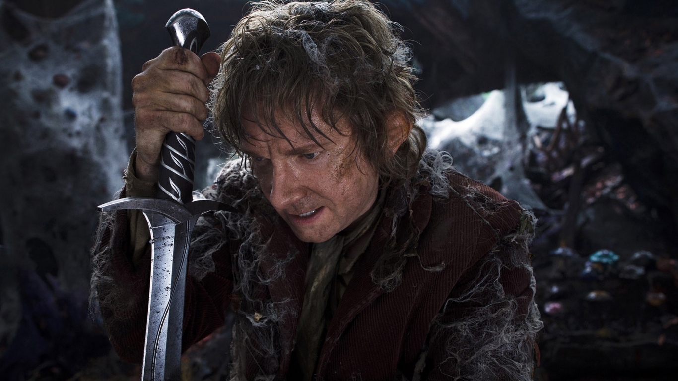 Bilbo Baggins The Hobbit Movie for 1366 x 768 HDTV resolution