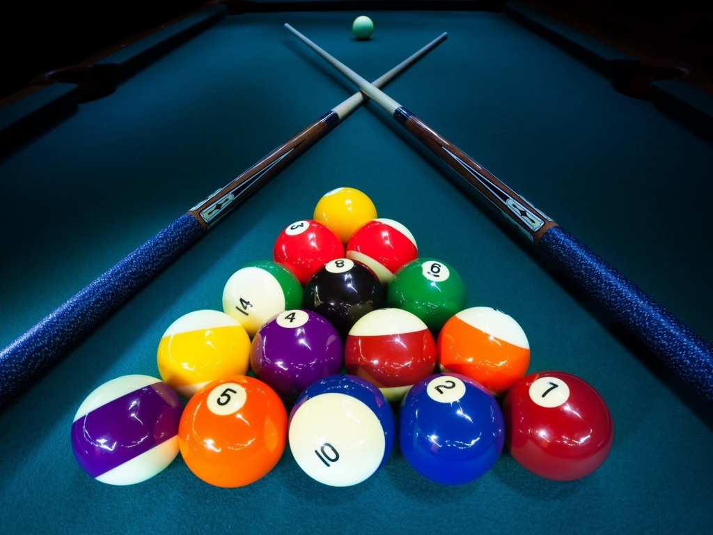 Billiards Game Table for 1024 x 768 resolution