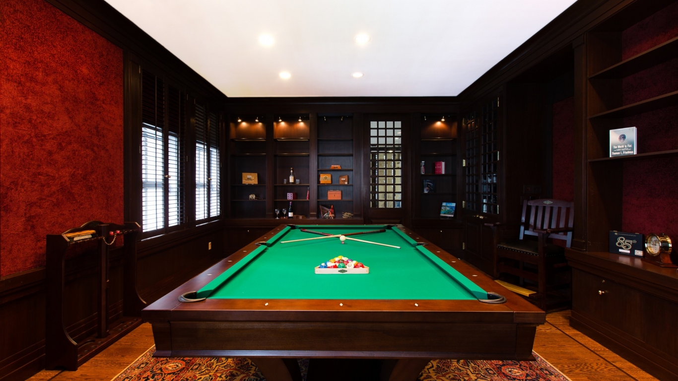 Billiards Table for 1366 x 768 HDTV resolution