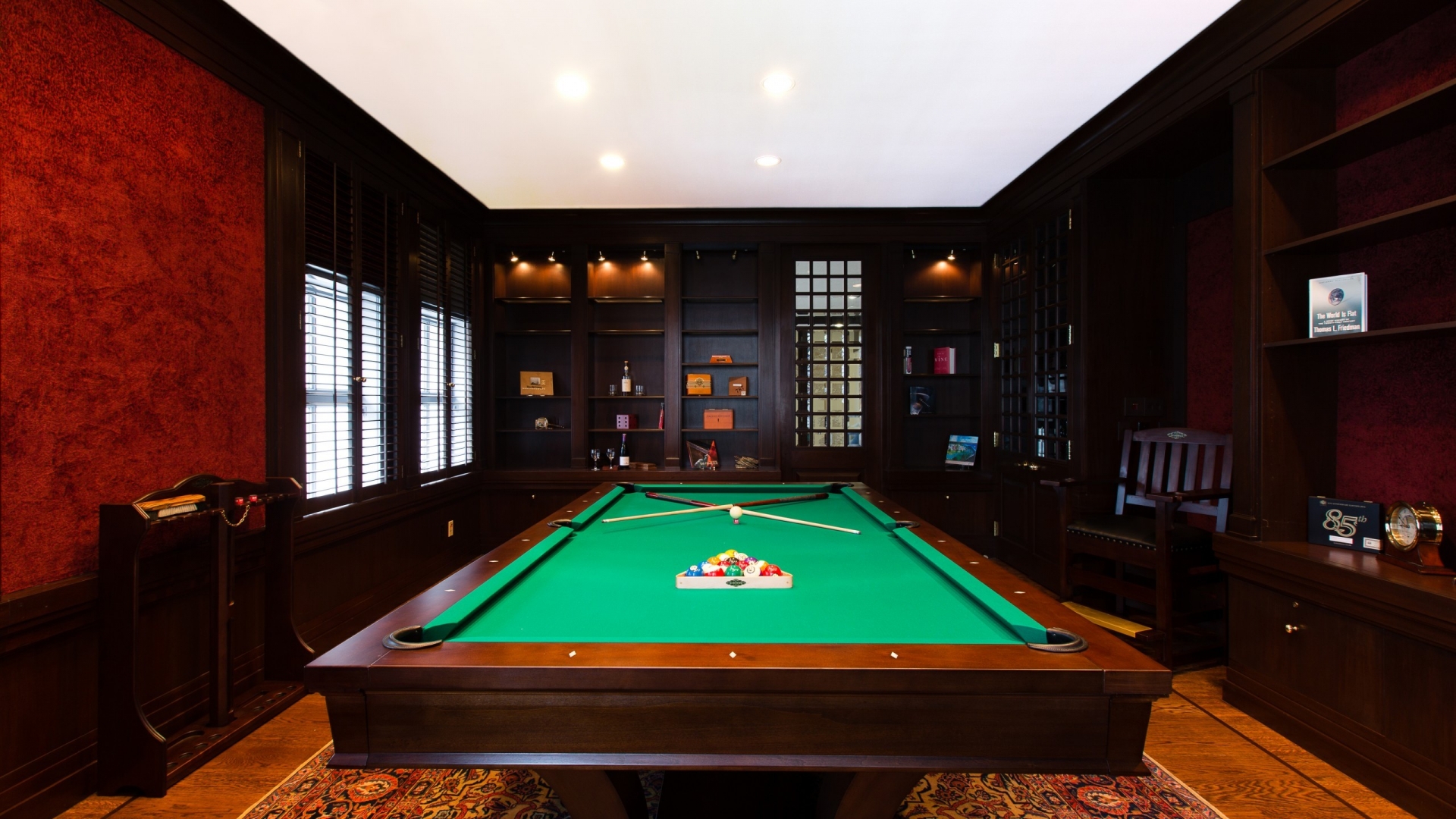 Billiards Table for 1920 x 1080 HDTV 1080p resolution