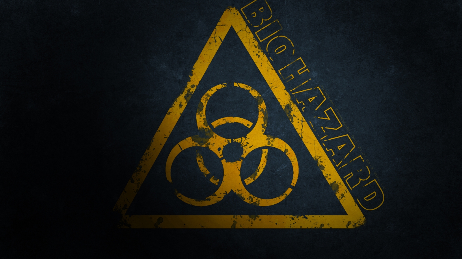 BioHazard Sign for 1600 x 900 HDTV resolution