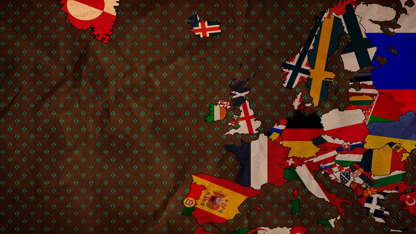 Bits of Flags for 1366 x 768 HDTV resolution
