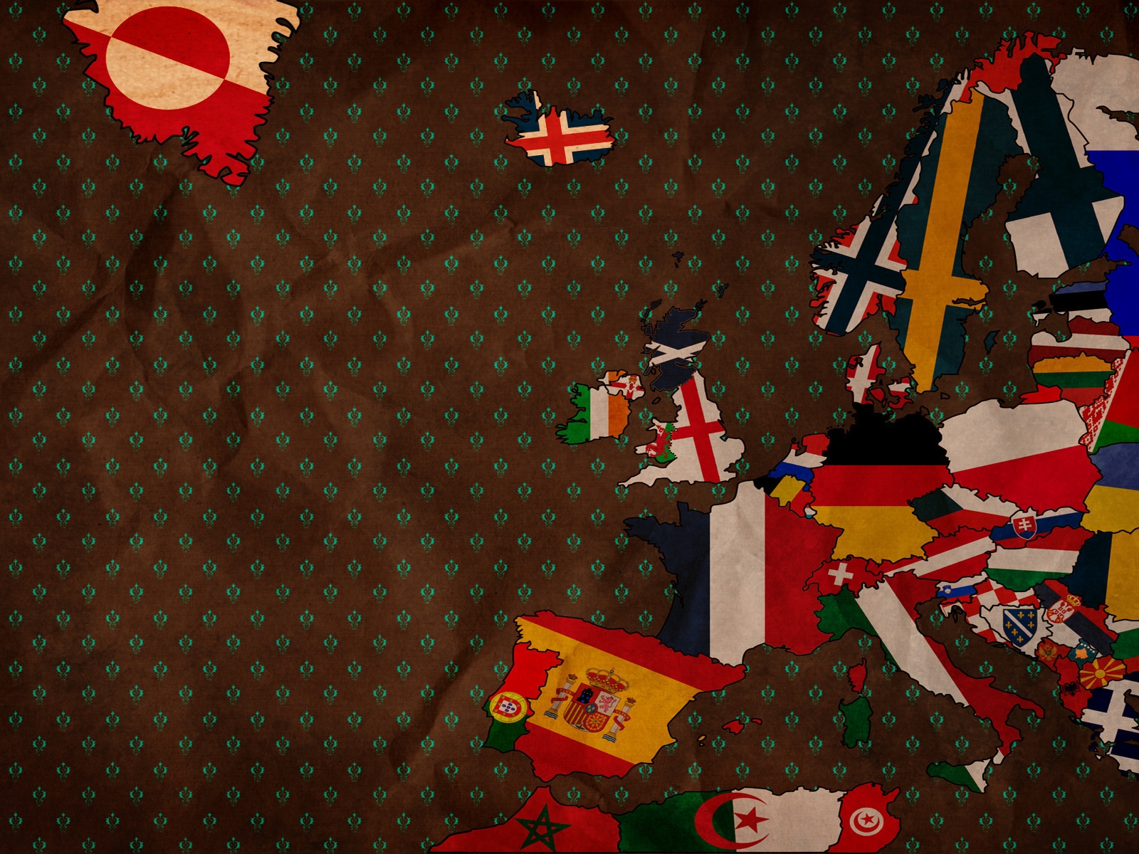 Bits of Flags for 1600 x 1200 resolution