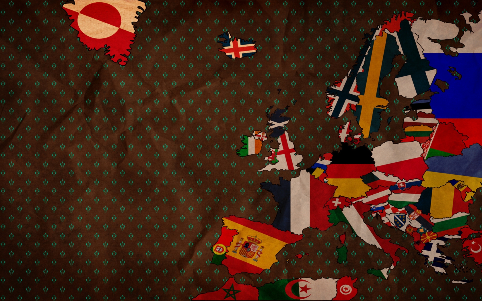 Bits of Flags for 1680 x 1050 widescreen resolution