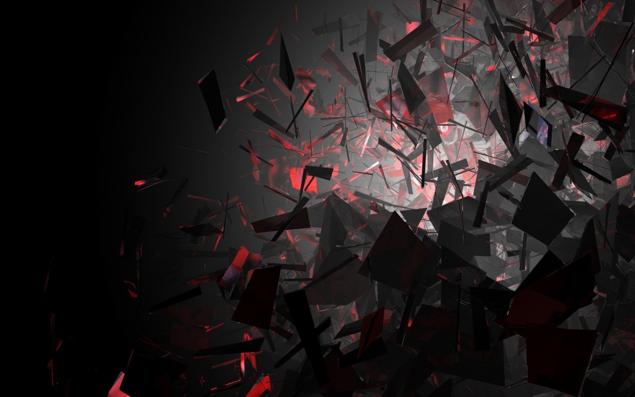 Black and Red Shapes for 1280 x 800 widescreen resolution