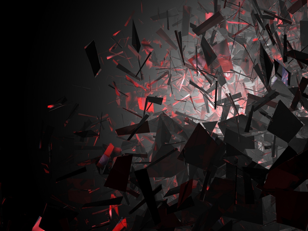 Black and Red Shapes for 1280 x 960 resolution