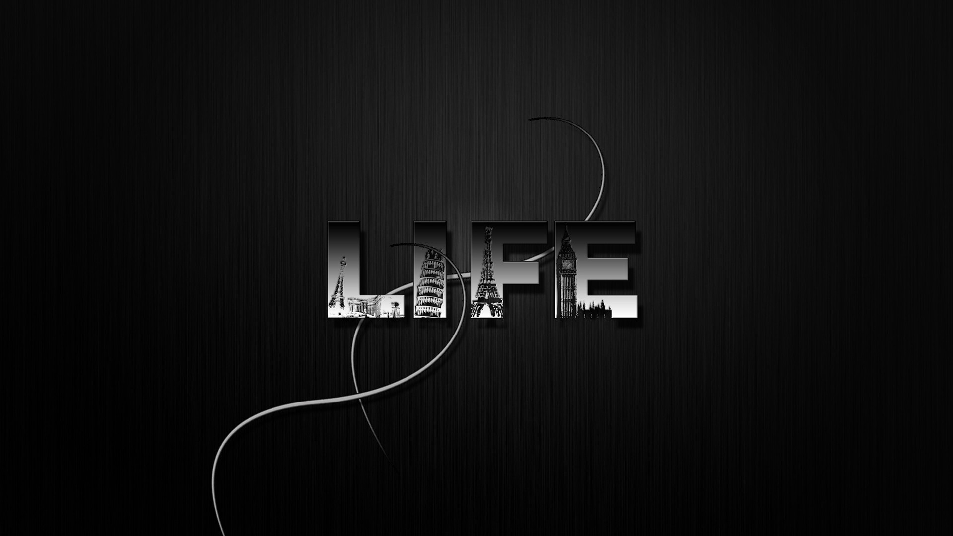 Black and White Life for 1920 x 1080 HDTV 1080p resolution