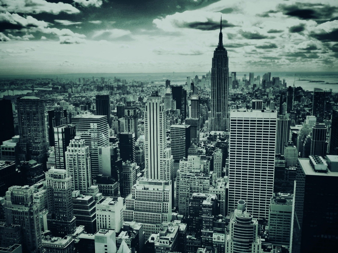 Black and White New York for 1152 x 864 resolution