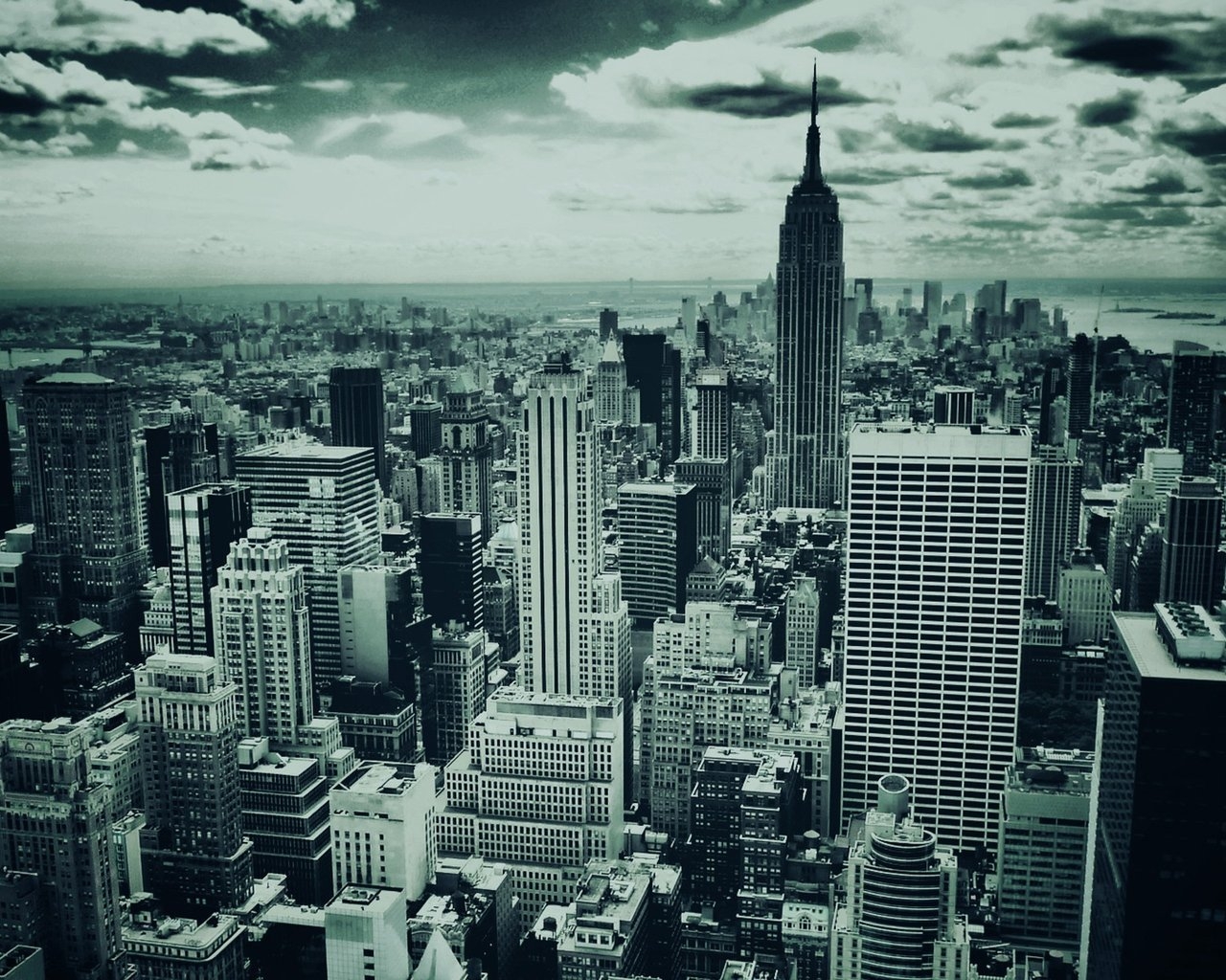 Black and White New York for 1280 x 1024 resolution