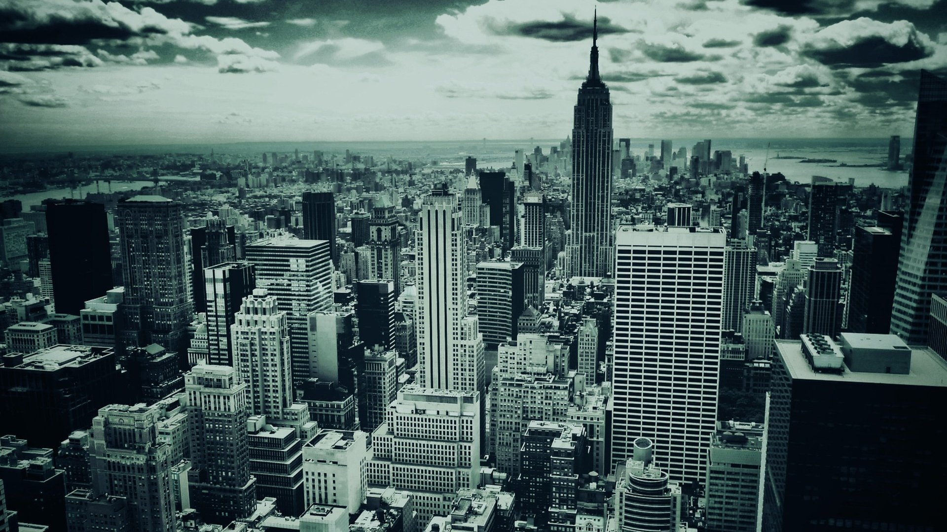 Black and White New York for 1920 x 1080 HDTV 1080p resolution