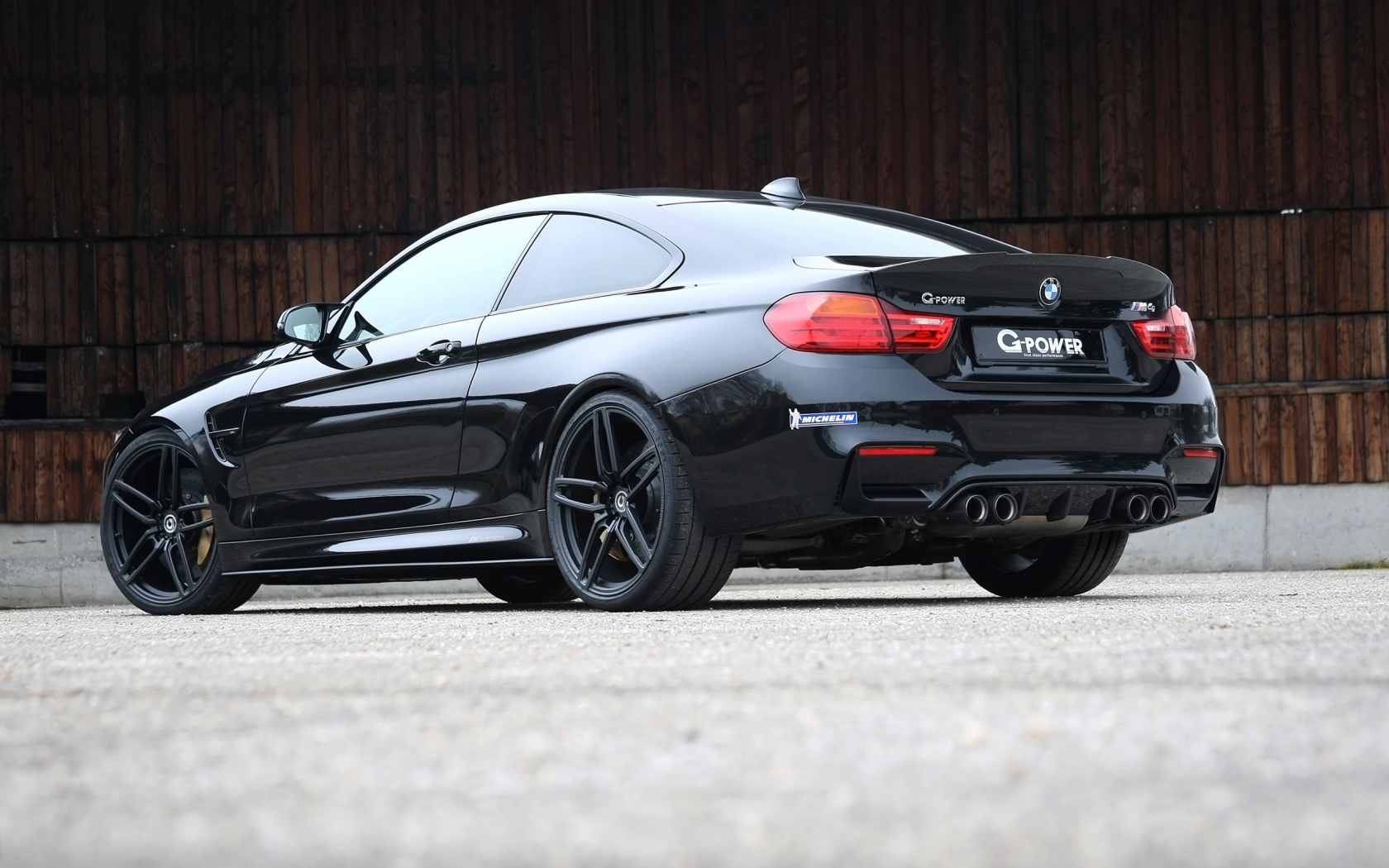 Black BMW M4 G-Power 2014 Rear for 1680 x 1050 widescreen resolution