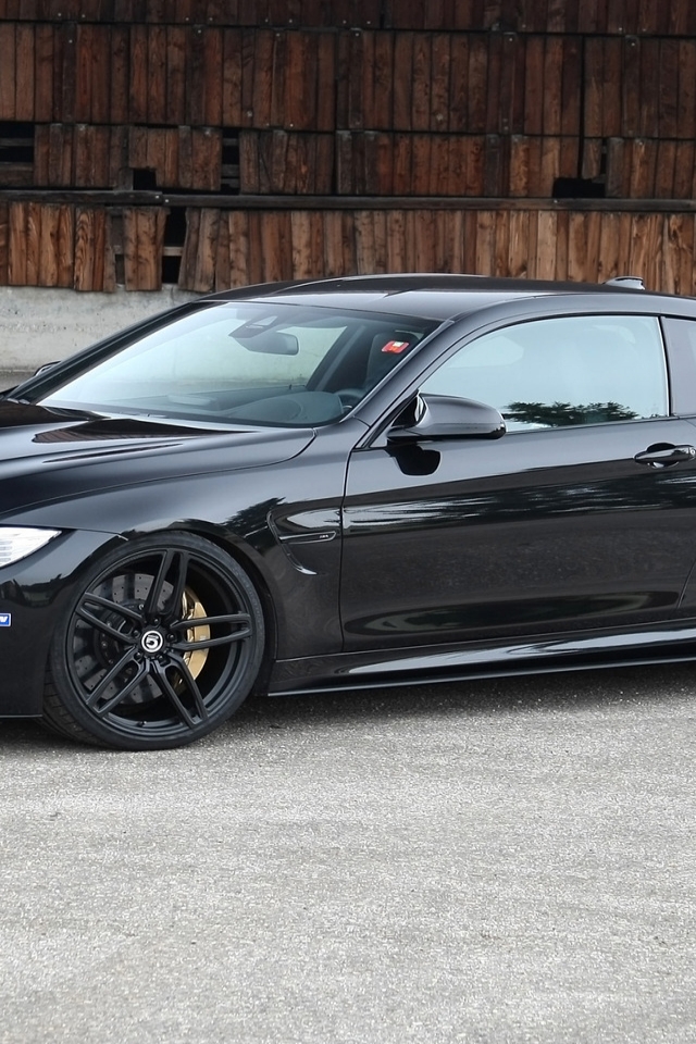 Black BMW M4 G-Power for 640 x 960 iPhone 4 resolution
