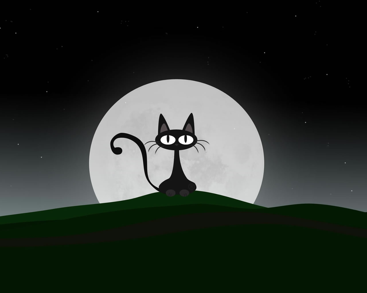 Black Cat for 1280 x 1024 resolution