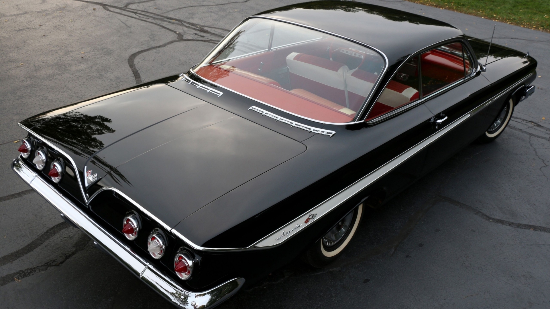 Black Chevrolet Impala 1961 for 1920 x 1080 HDTV 1080p resolution