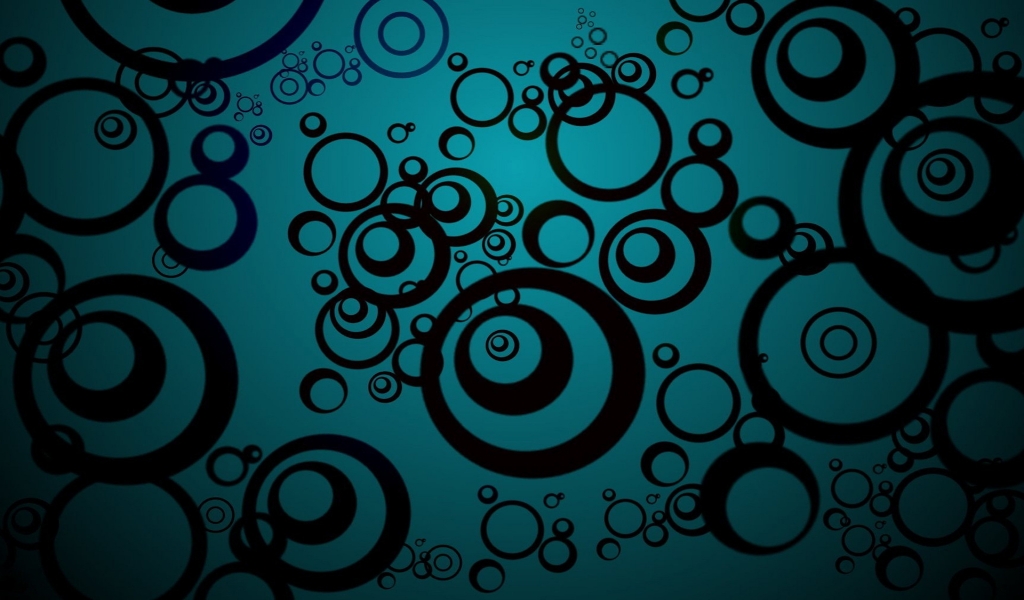 Black Circles for 1024 x 600 widescreen resolution