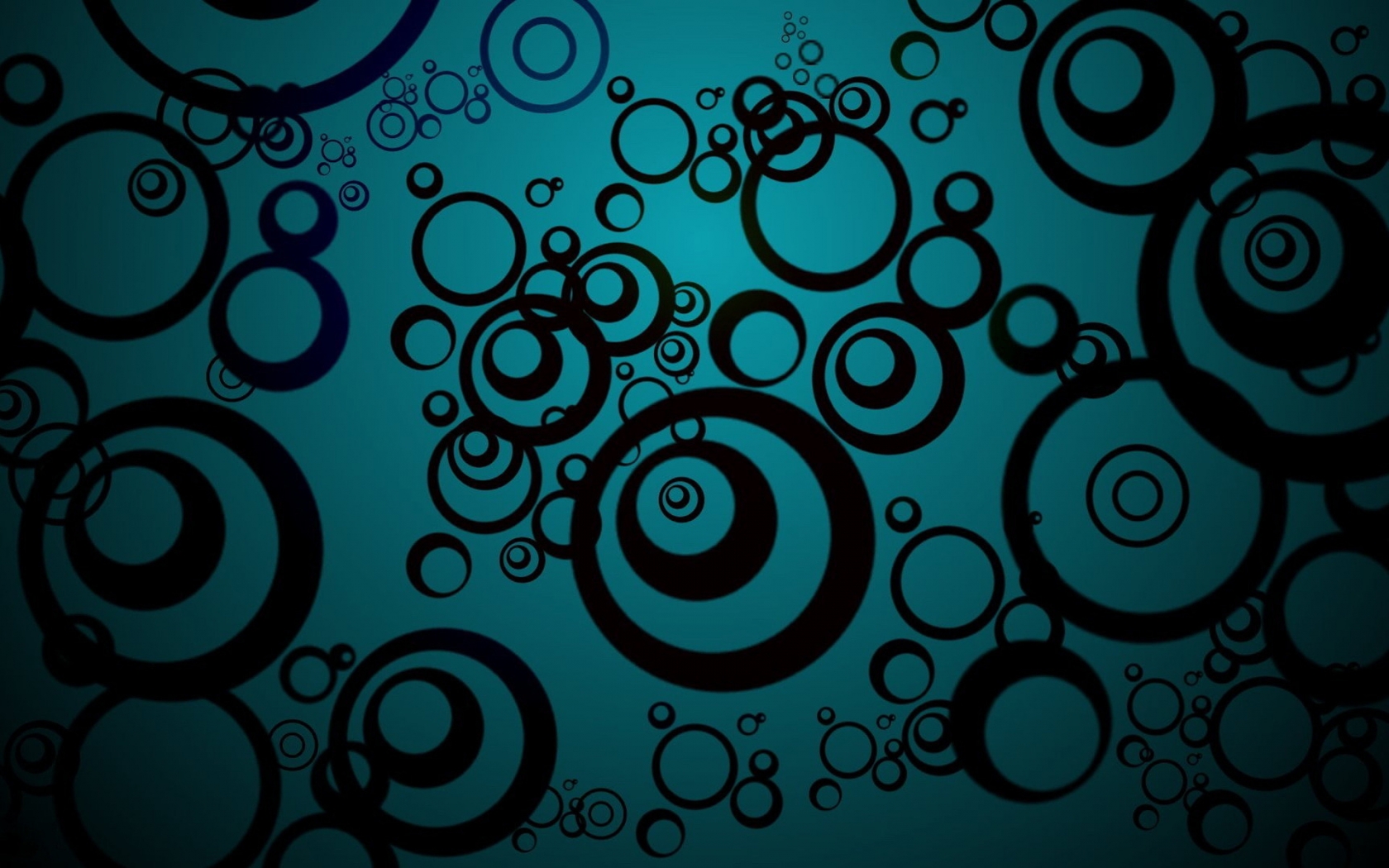 Black Circles for 1680 x 1050 widescreen resolution