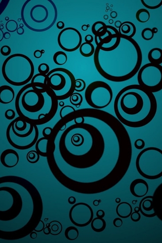 Black Circles for 320 x 480 iPhone resolution