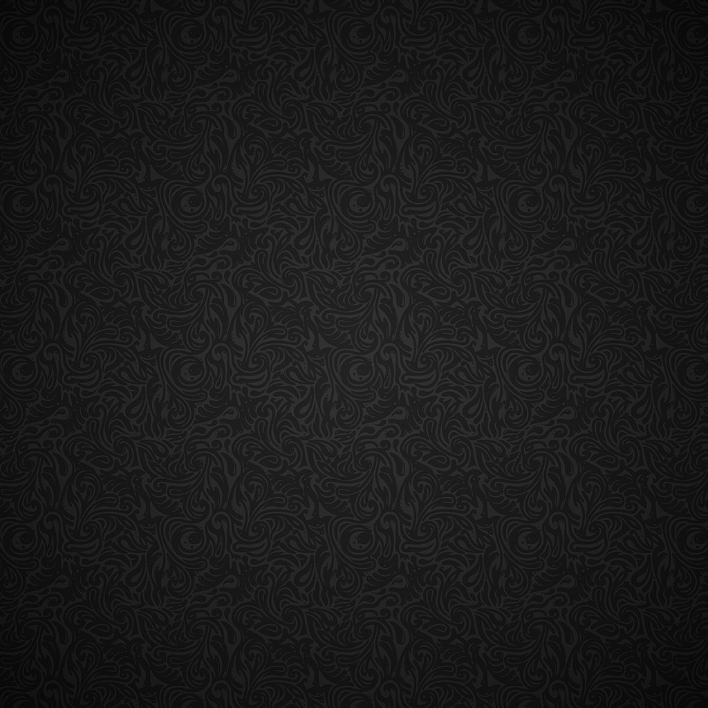 Black Floral for 1024 x 1024 iPad resolution