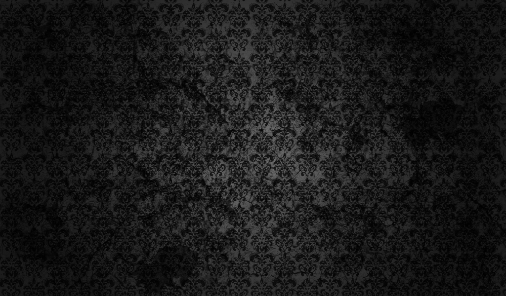 Black Floral Grunge for 1024 x 600 widescreen resolution