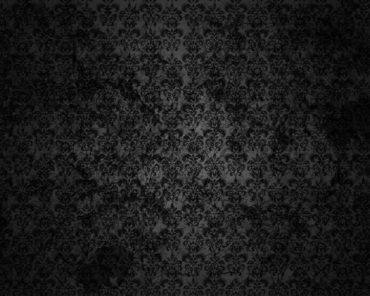Black Floral Grunge for 1280 x 1024 resolution