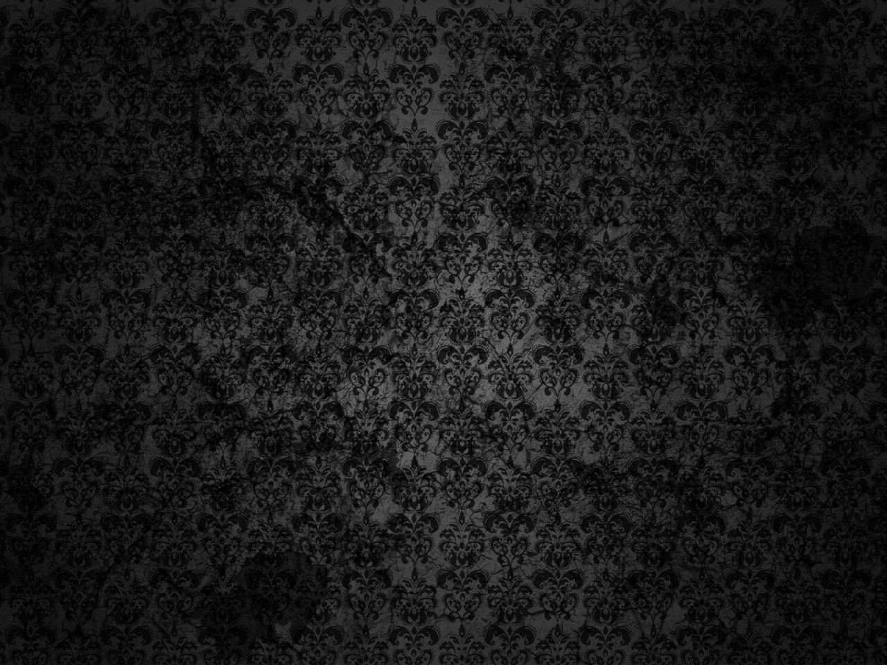 Black Floral Grunge for 1280 x 960 resolution