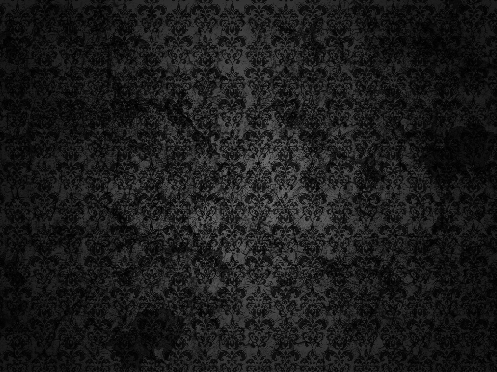 Black Floral Grunge for 1600 x 1200 resolution