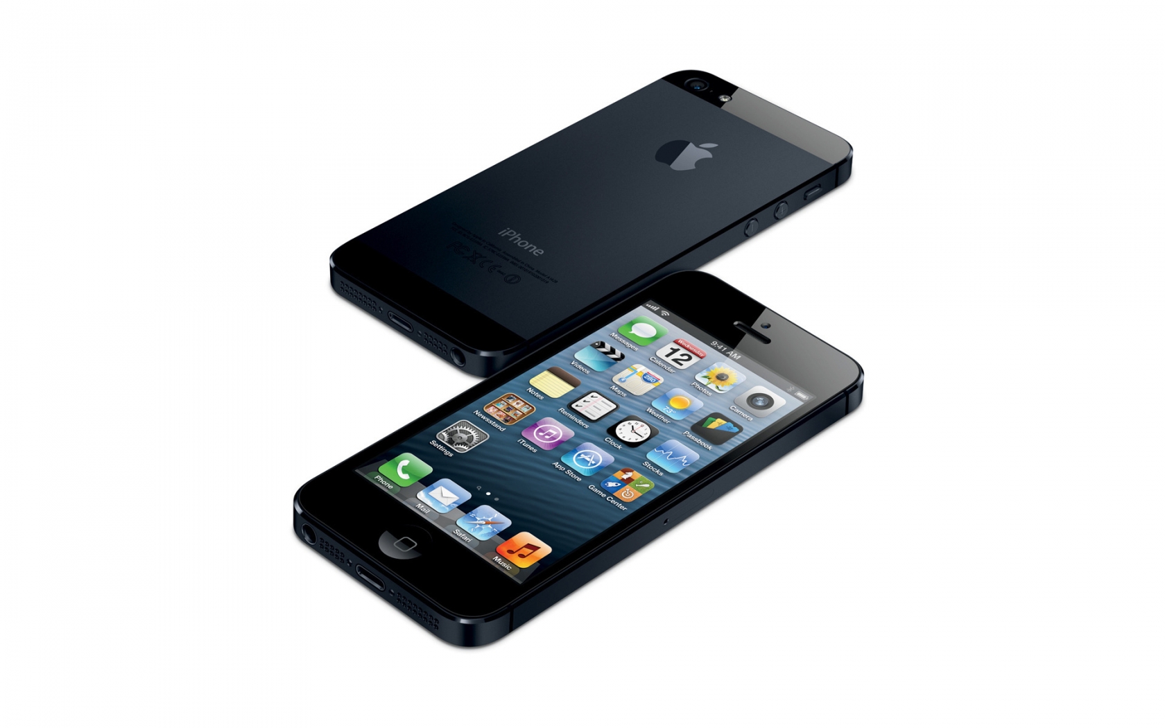 Black iPhone 5 for 1680 x 1050 widescreen resolution